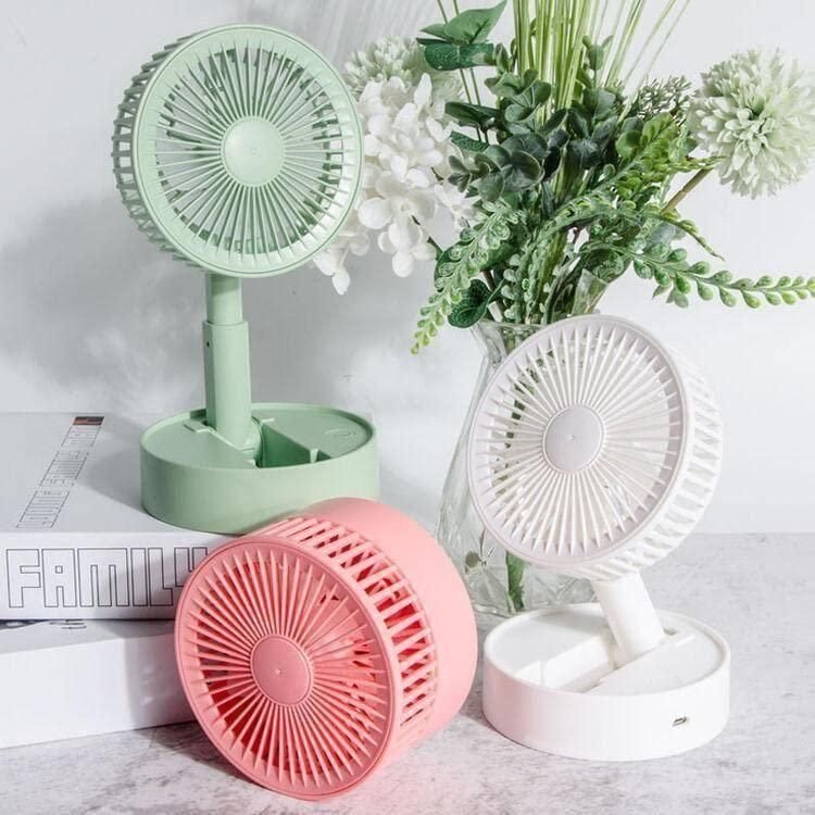 Adjustable Height Telescopic Rechargeable Standing Fan Rechargeable Pedestal Fan - Image 2