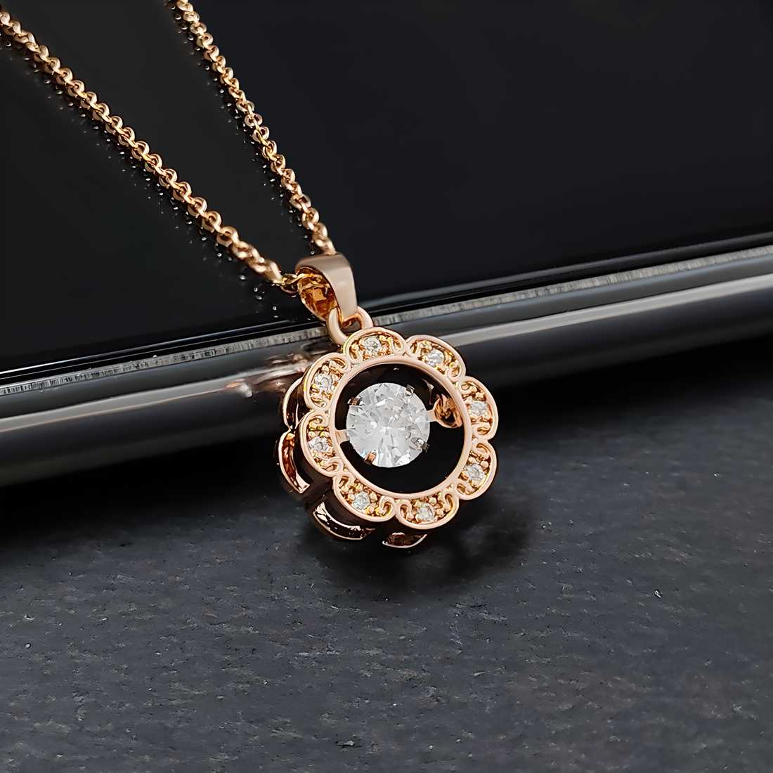 Diamond Pendant With Chain