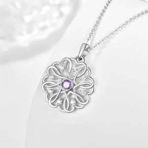 Silver Birthstone Pendant