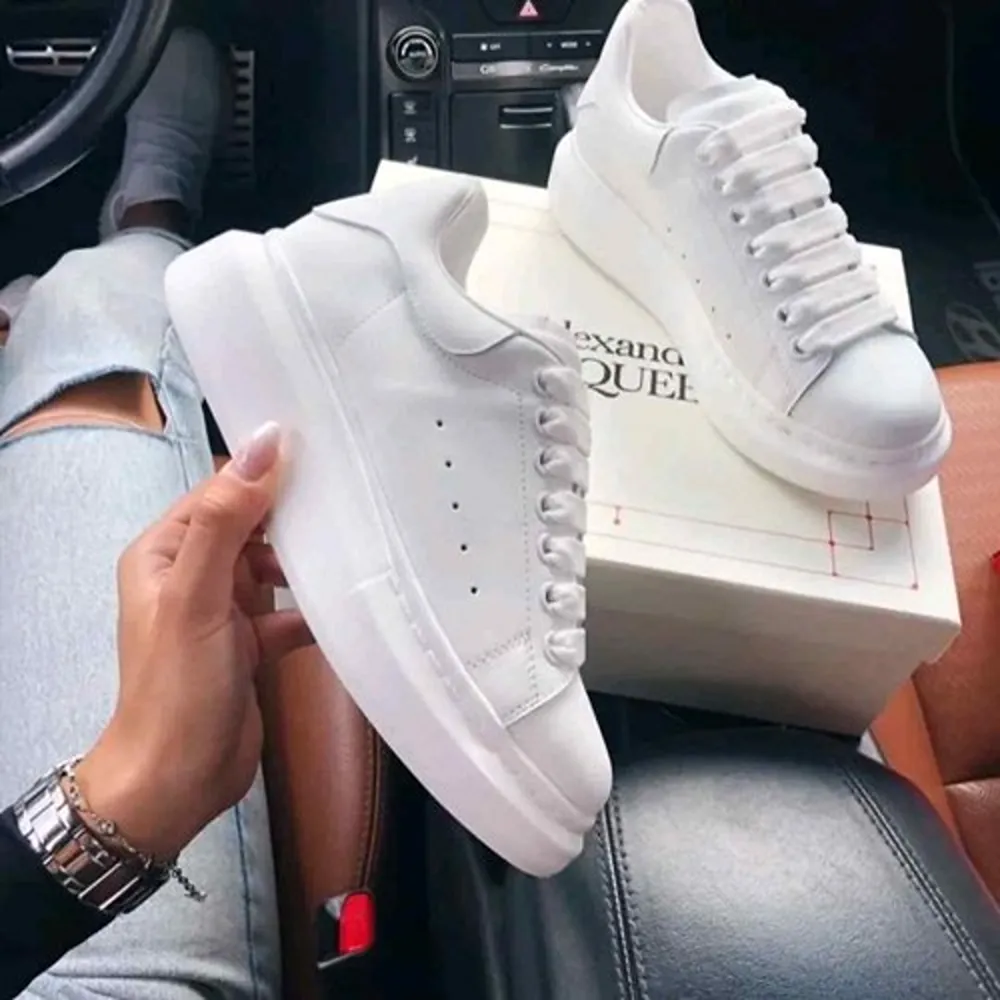 Premium Alexander Mc Queen Triple White Shoes For Men (FT52) - Image 2