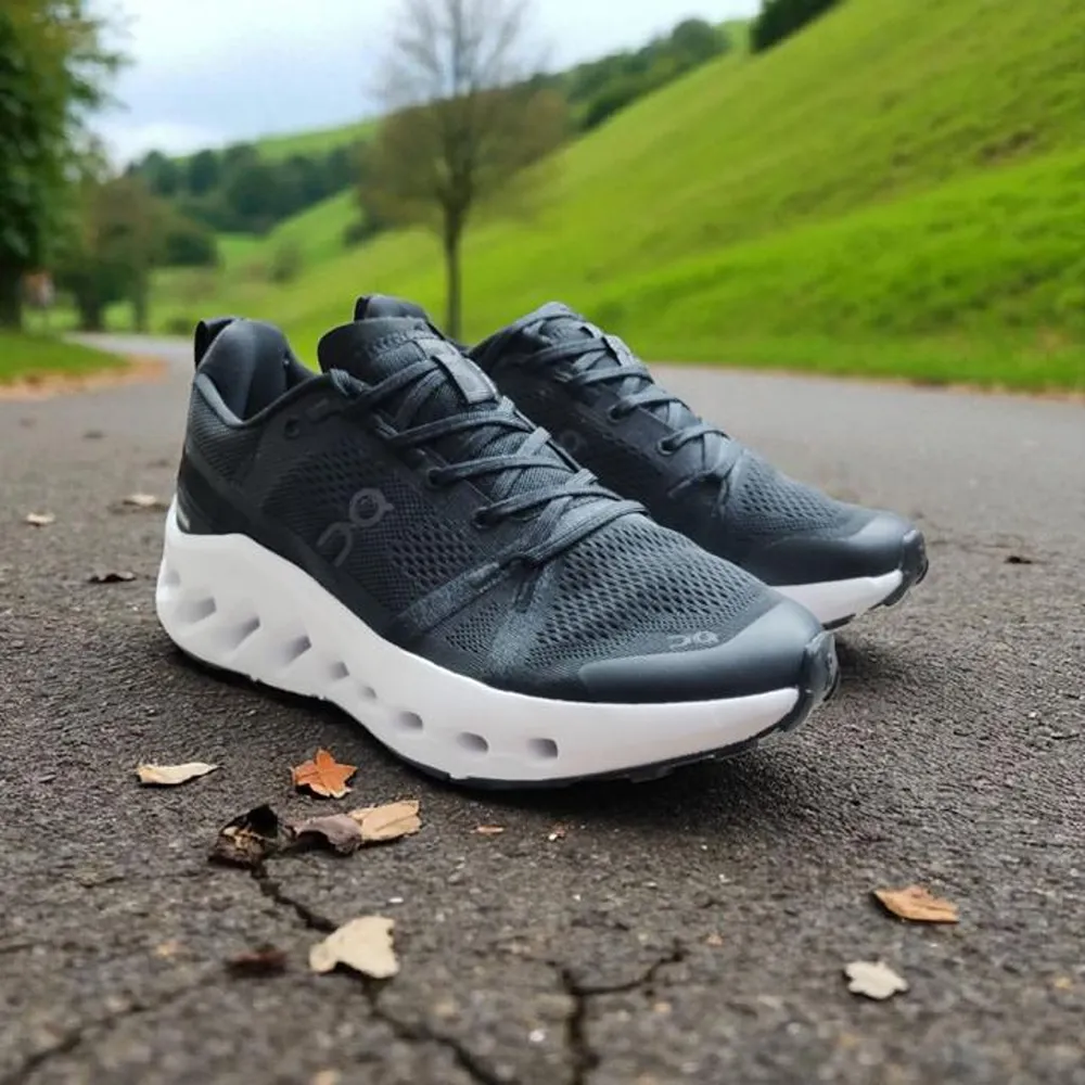 Premium On Cloudleap Black White Shoes For Men (SW343) - Image 2