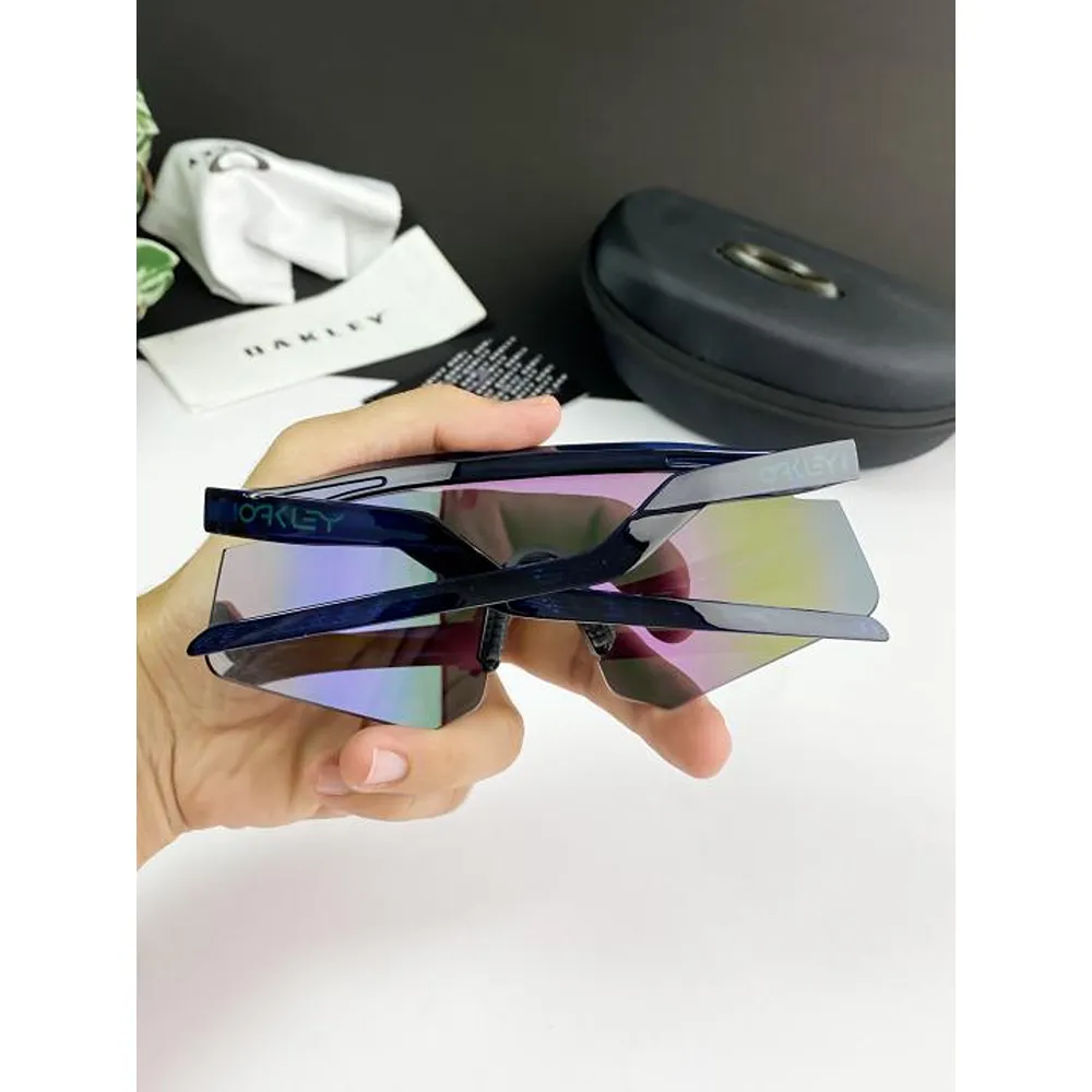 Premium Oakley Sunglasses Blue Green For Men (FT445) - Image 2