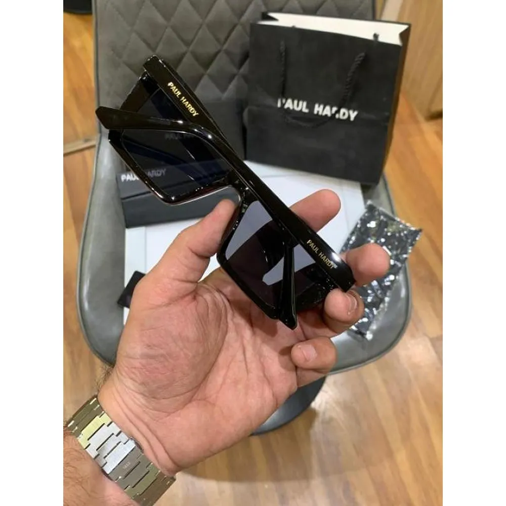 Premium Paul Hardy Sunglasses Black For Men (FT456) - Image 2