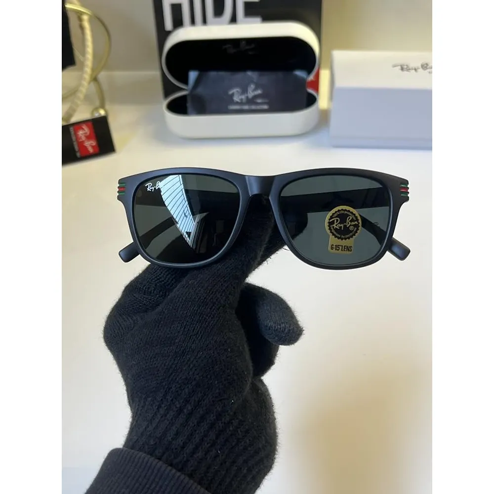 Premium Rayban Sunglass Black For Men (BOT70) - Image 2