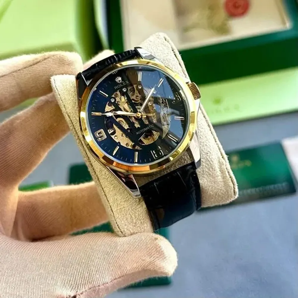 Premium Rolex Automatic Watch Twotone Ring For Men (SUP05) - Image 2