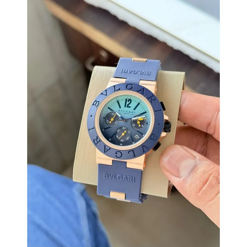 Bvlgari Aluminium Chronograph Watch