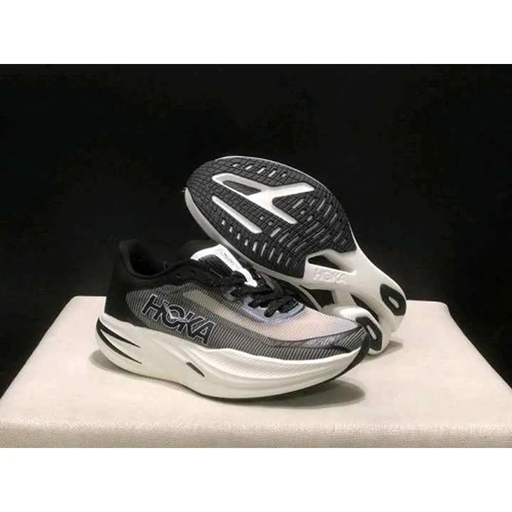 Premium Hoka Cielo X1 2 0 Black White Shoes For Men (FT708) - Image 2