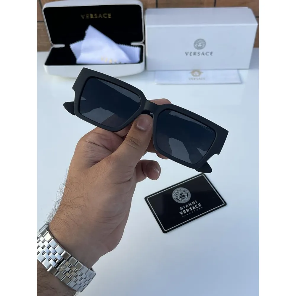 Stylish Versace Sunglass Matt Black For Men (FT632) - Image 2