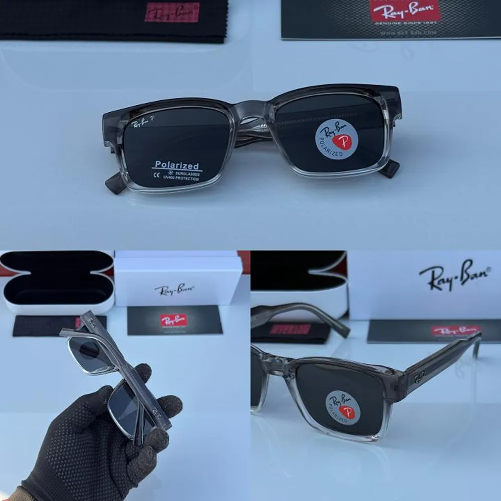 Stylish Rayban Sunglass Grey Black For Men (FT608) - Image 2