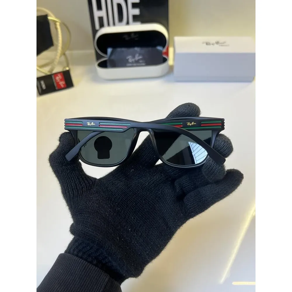 Premium Rayban Sunglass Black For Men (BOT70) - Image 3