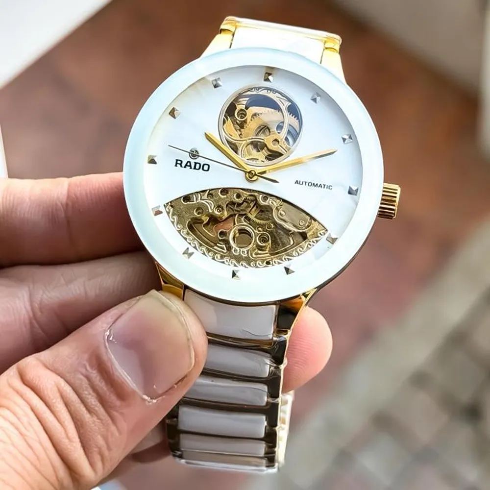 Premium Rado Watch Auto White For Men (BOT175) - Image 3