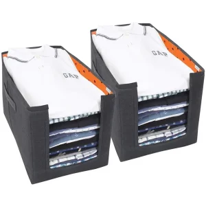 Cloth Organizer – Non Woven Foldable Cloth Organizer (Pack of 2)