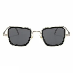 Glamorous Black Metal Square Sunglass For Men And Boys