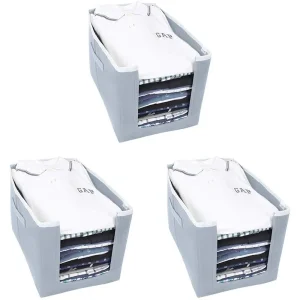 Cloth Organizer – Non Woven Foldable Cloth Organizer (Pack of 3)