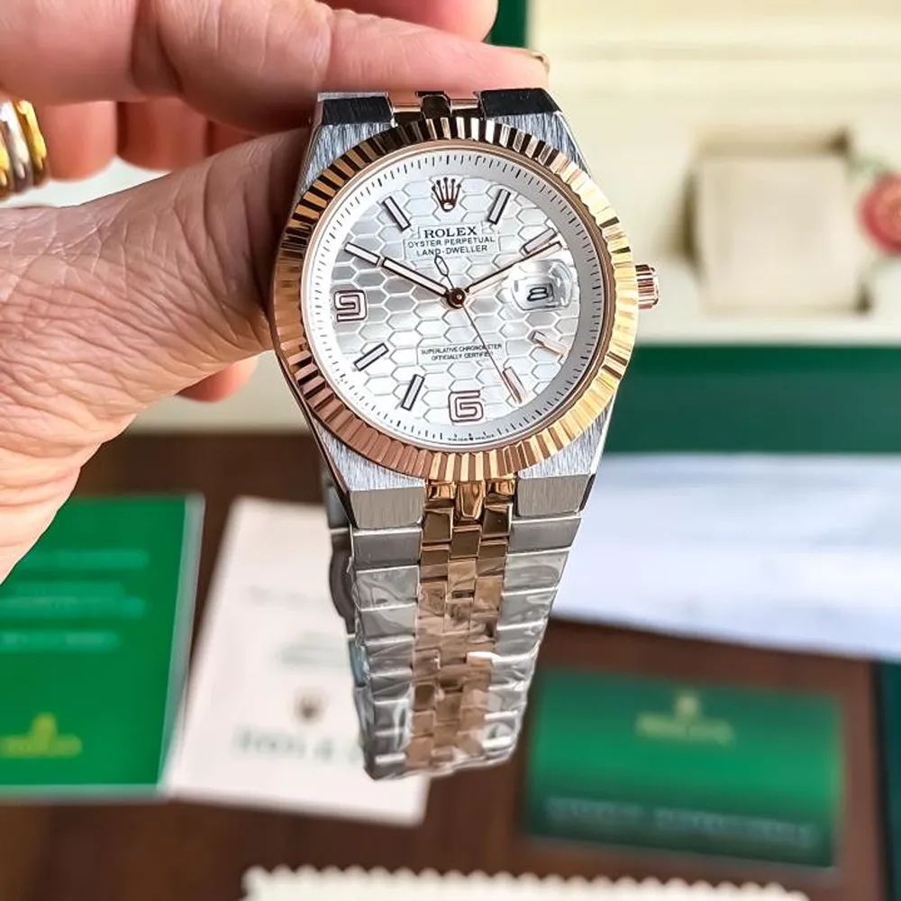 Imported Rolex Watch Rose TT White For Men (SUP1278) - Image 2