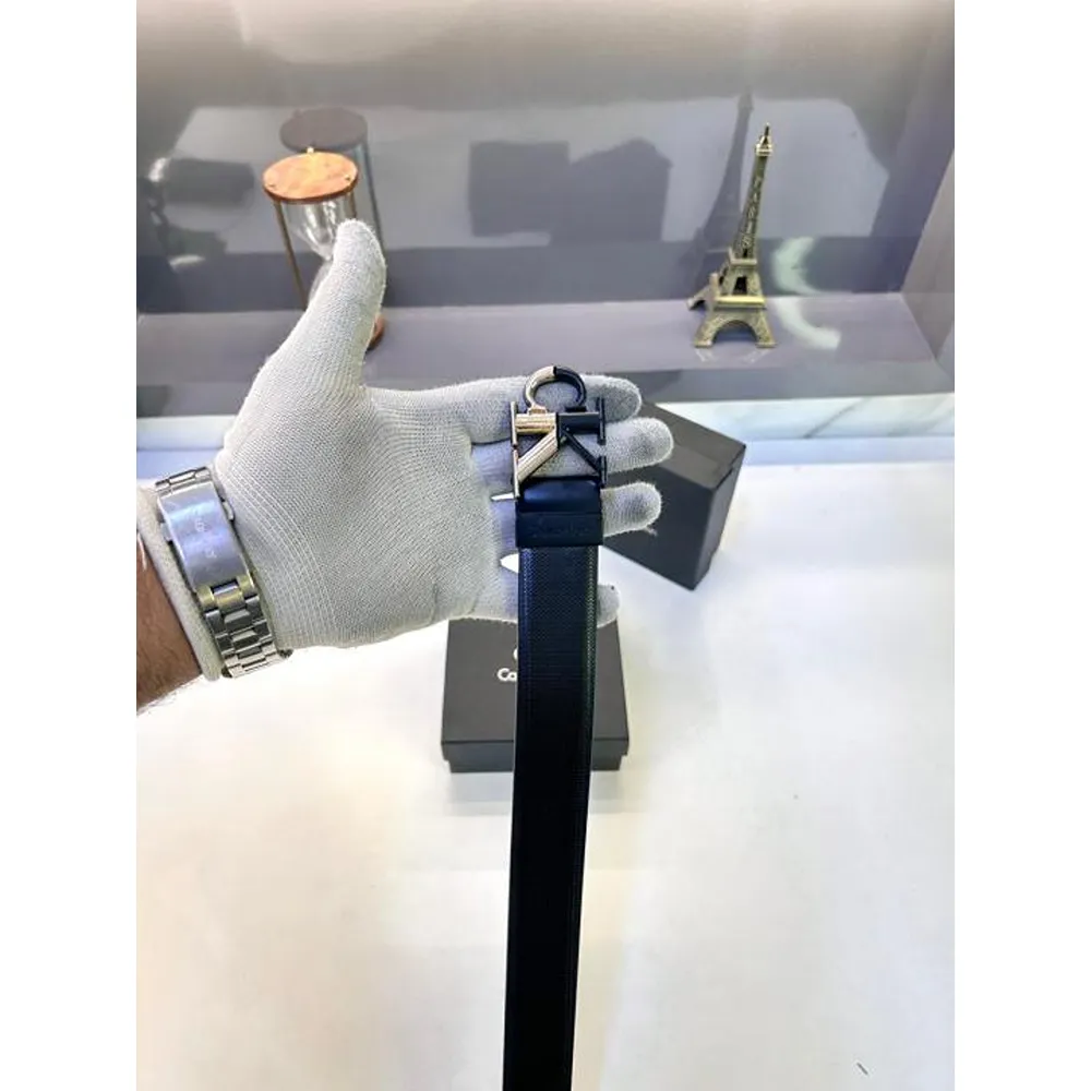 Stylish Calvin Klein Belt Black Golden For Men (SUP1699) - Image 2