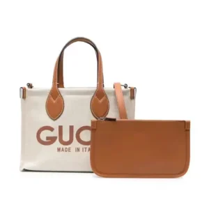 Gucci Logo Print Tote Bag